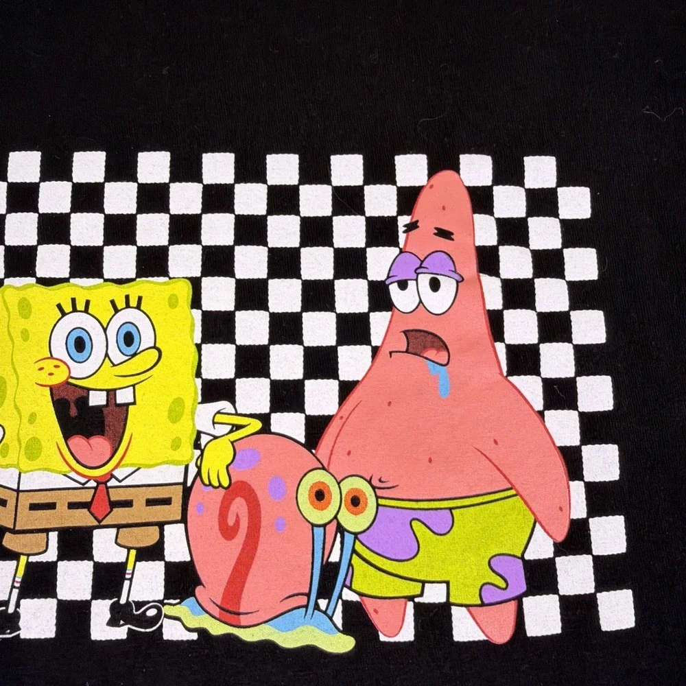 NWOT Vans Off The Wall‎ Shirt Medium Sponge Bob Square Pants Sleeve Shirt